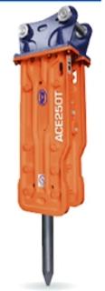 TOP type breakers to suit excavators: 18 - 26 ton
